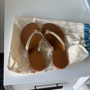 Tory Burch Manon metallic sandals - never worn